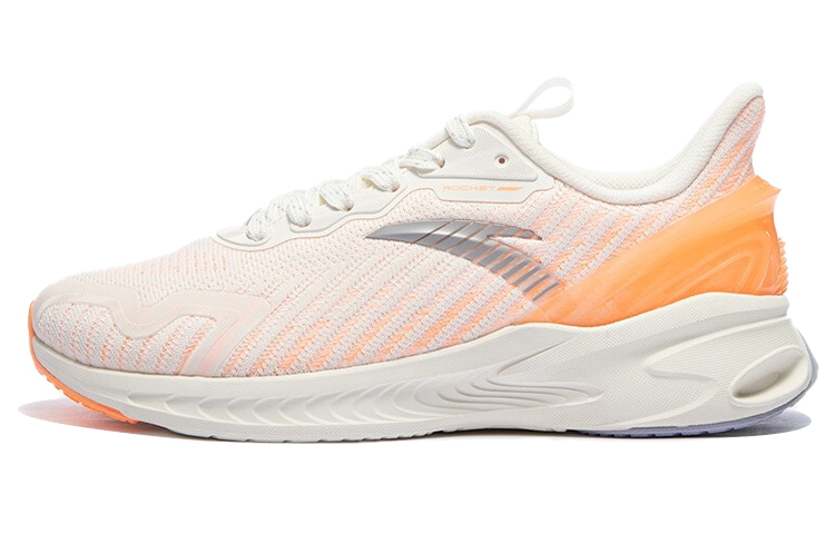 Anta Running Collection Edge2.0 Cushioning, Wear Resistant Low top Running Shoes Women’s White Orange