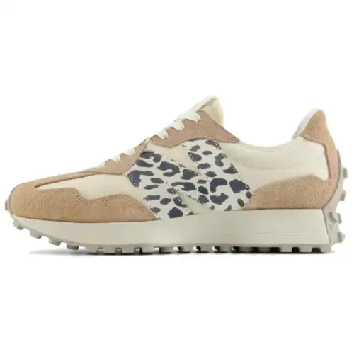 327 Wmns New Balance 'Flat Taupe Linen Leopard' Women's