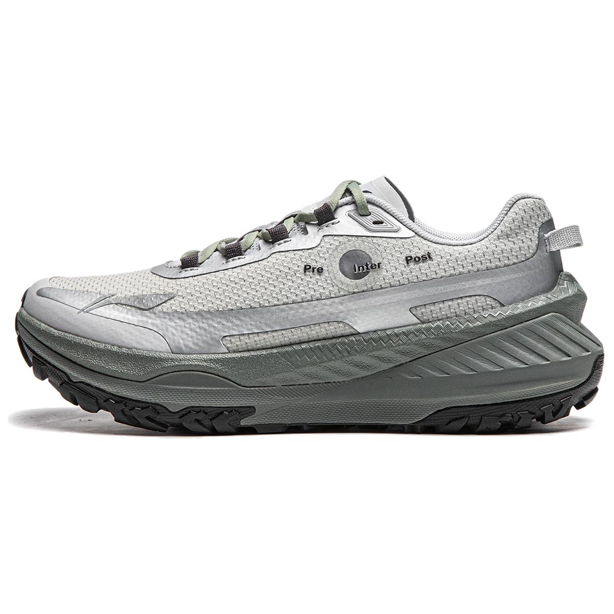 Li Ning Slip Resistant Abrasion Resistant Support Low top Running Shoes Women’s Silver Gray