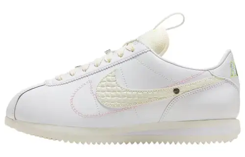 Nike Cortez Series 23 Comfortable Sports Leather Non-Slip Wear-Resistant Low-top Casual Running Shoes Women's White