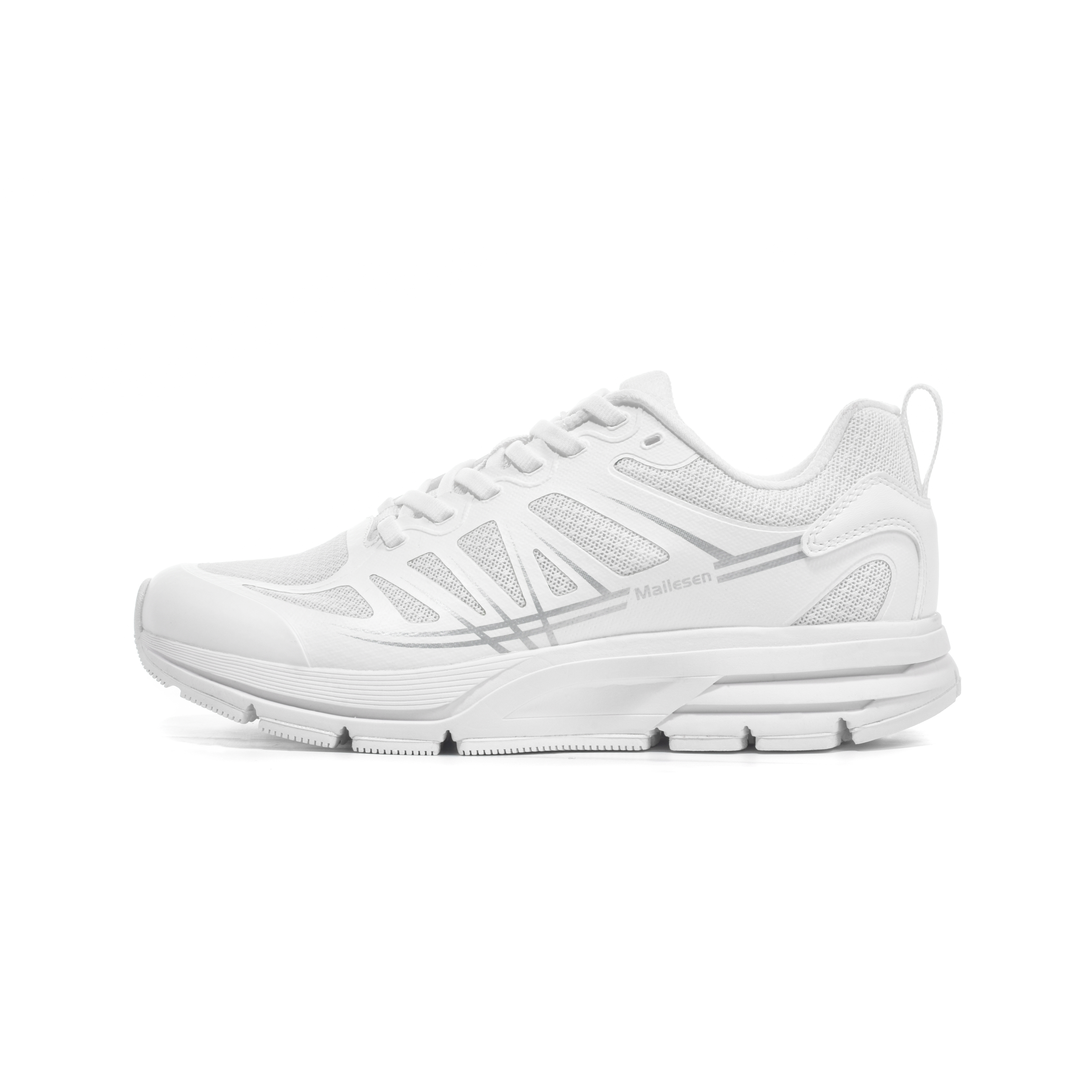 Mailesen Cushioning Slip Resistant Cushioning Slip Resistant Low top Running Shoes Unisex Pearl White