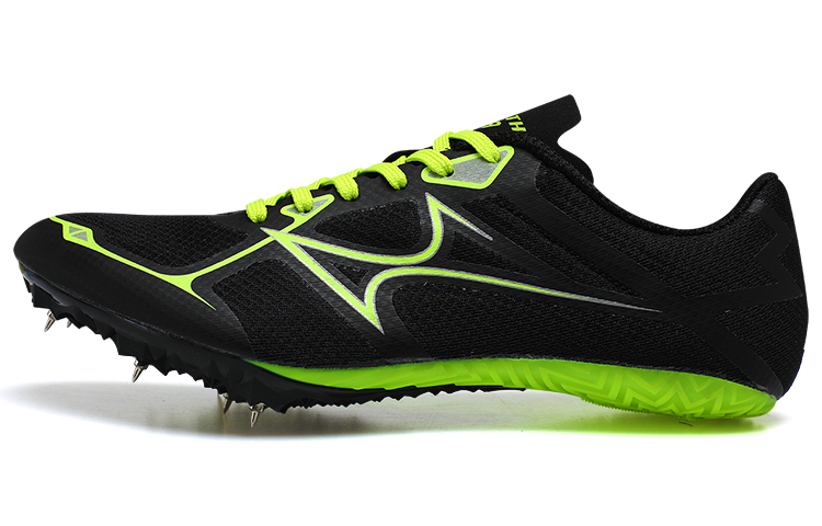 HEALTH 1119 Versatile Slip Resistant Abrasion Resistant Low top Sprint Running Shoes Unisex Black Green