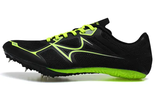 HEALTH 1119 Versatile Slip Resistant Abrasion Resistant Low top Sprint Running Shoes Unisex Black Green