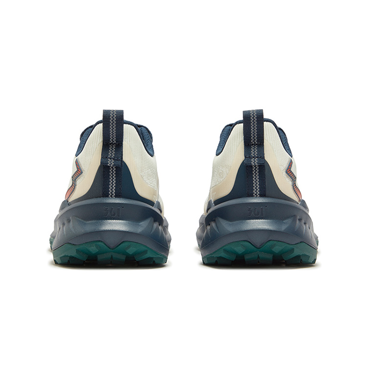 361° Slip Resistant, Abrasion Resistant, Breathable Low top Running Shoes Men’s White Ink Blue