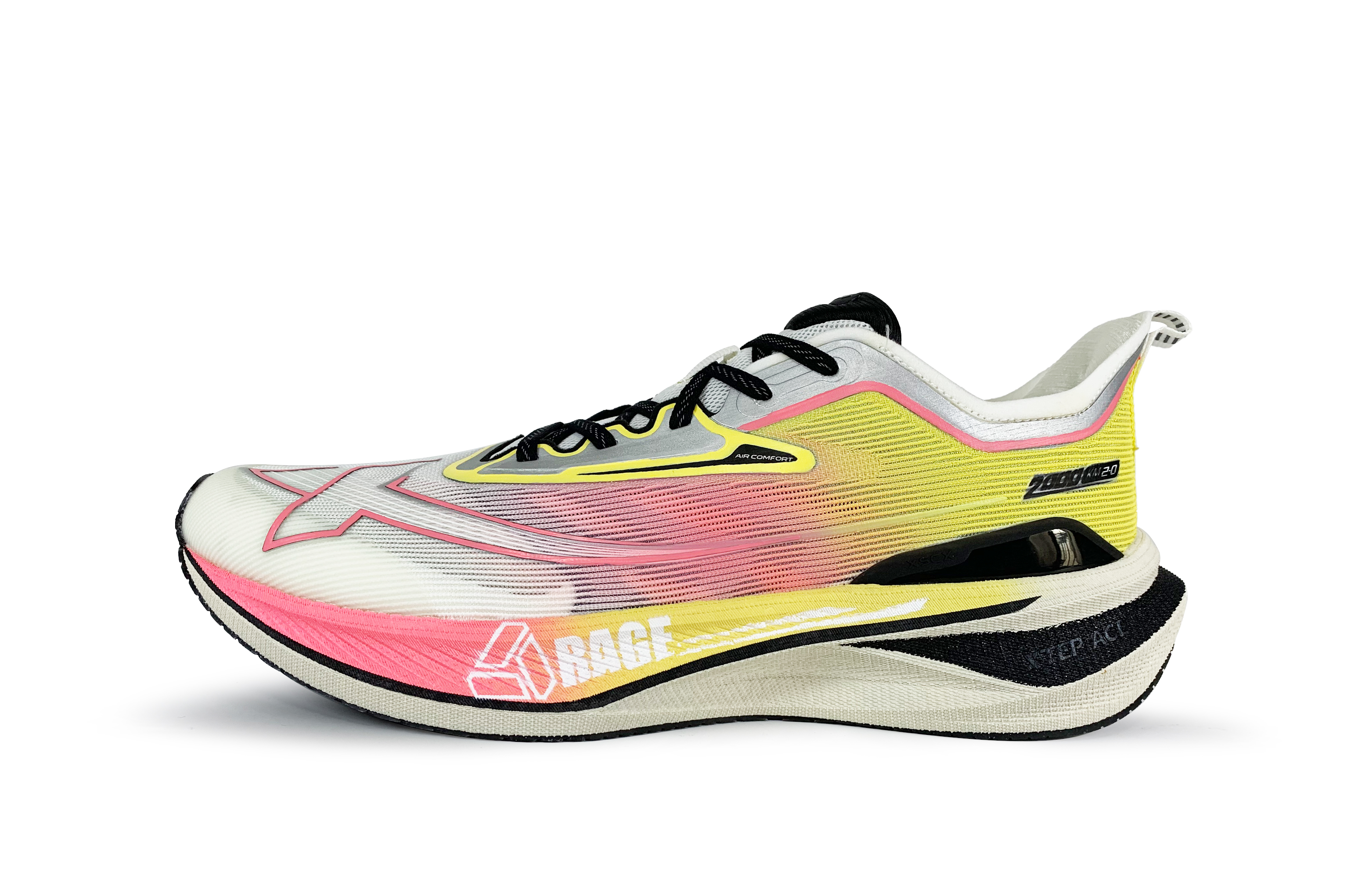 XTEP 2000km 2.0 Running Shoes Men’s Low Top Pink/Yellow