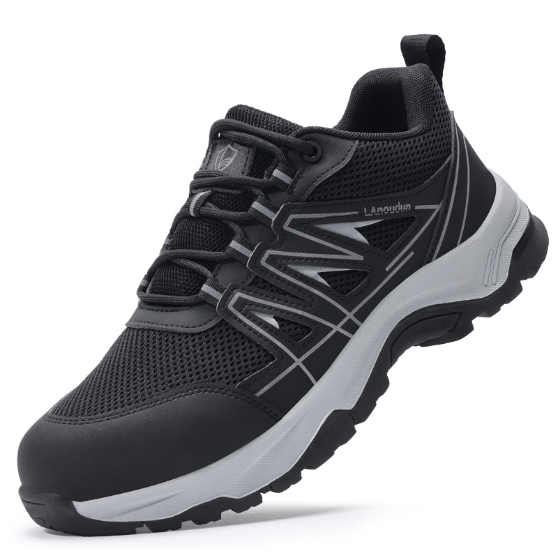 LANOUDUN Cushioning Abrasion Resistant Impact Resistant Low top Outdoor Shoes Men’s Black
