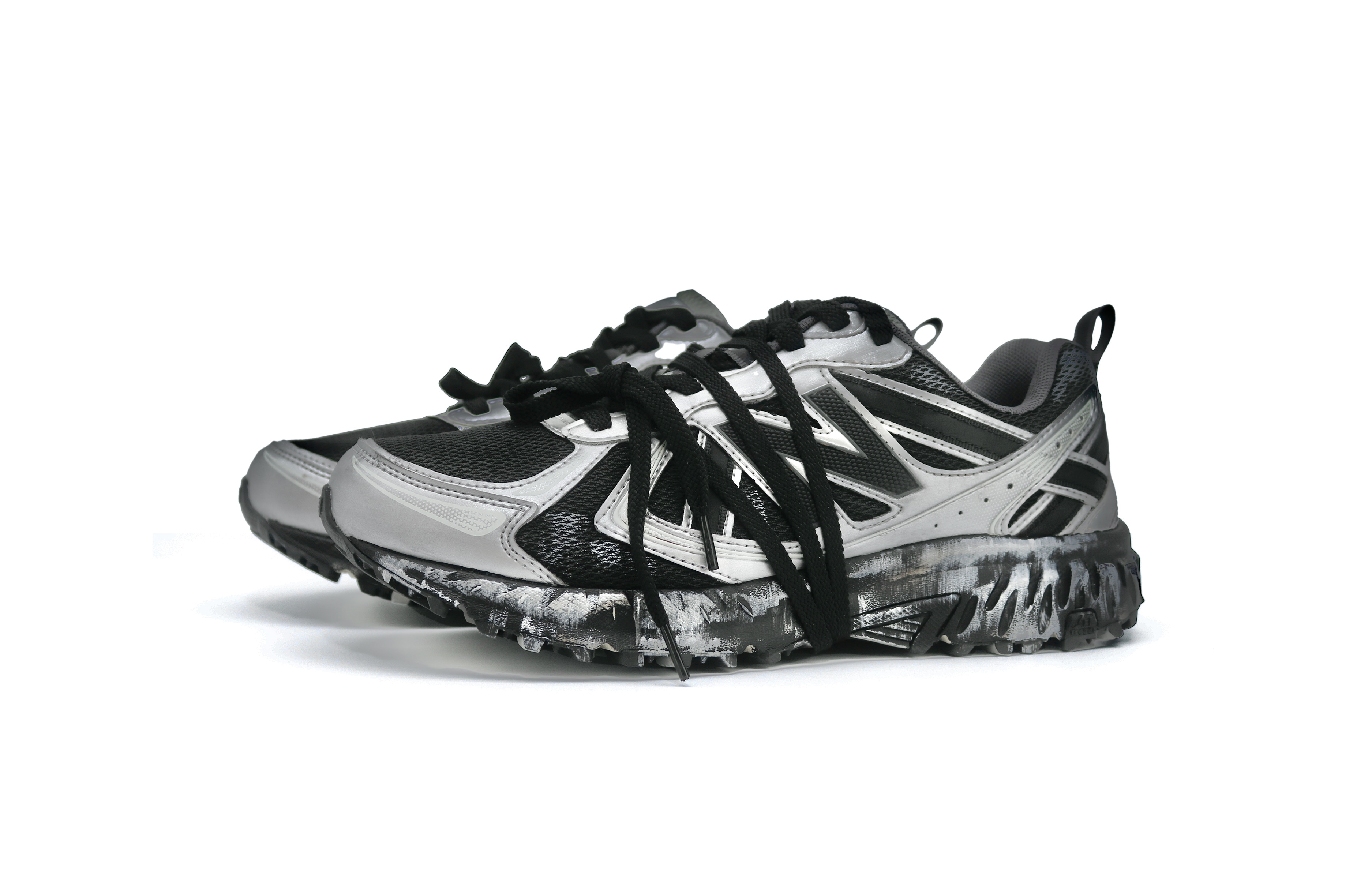New Balance NB 410 V5 Low top Casual City Commuting Running Shoes Unisex Black Silver