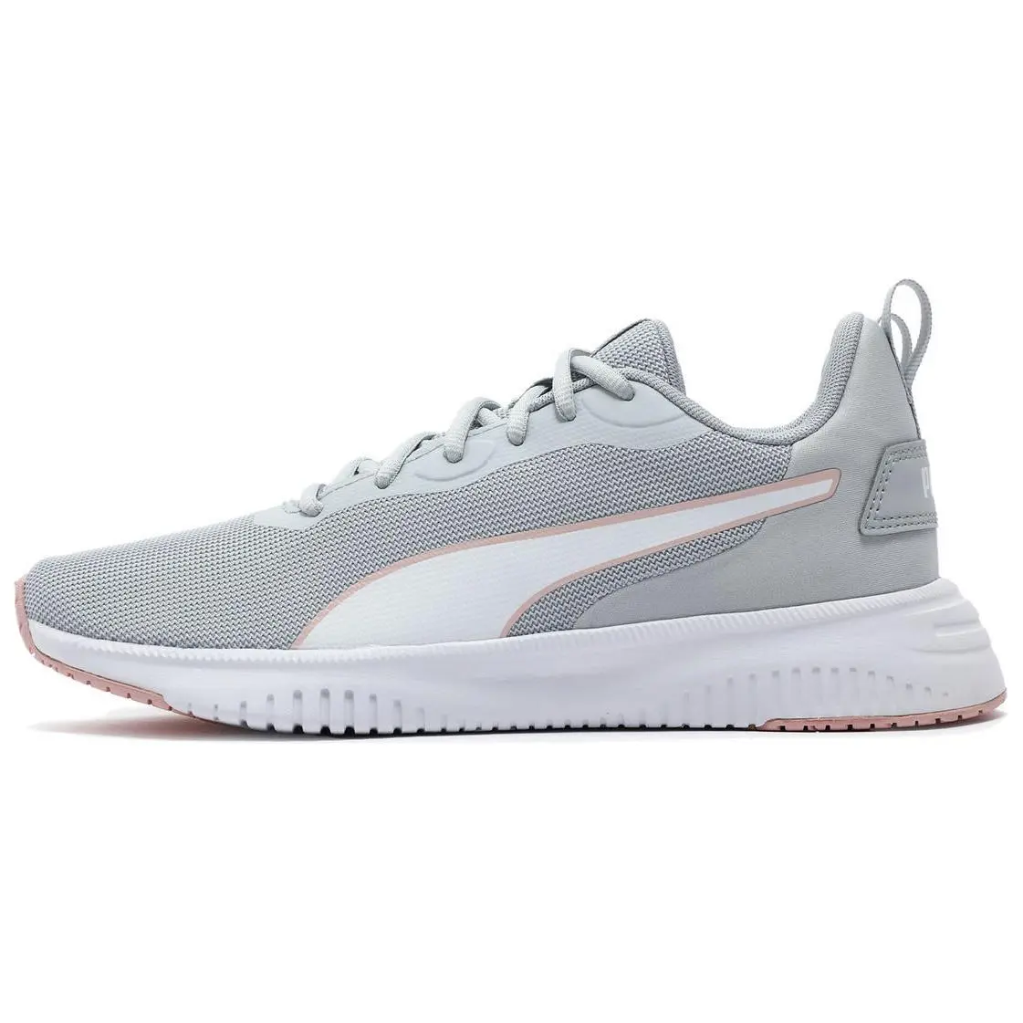PUMA Flyer Flex Cushioning Slip Resistant Low top Running Shoes Unisex Gray Pink