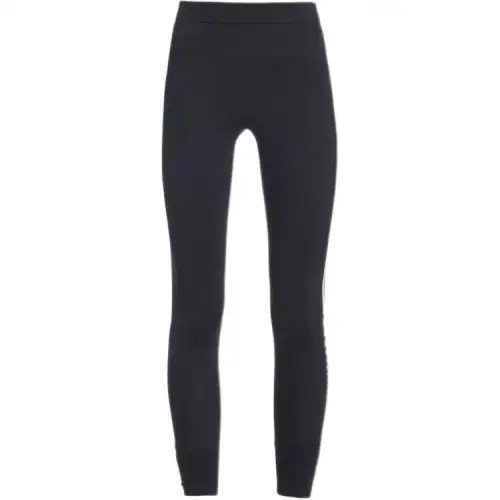 PRADA Knitted Sweatpants Women's Black Moderate Slim Fit Pants
