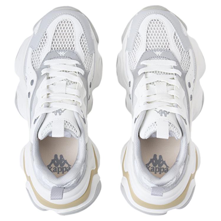 Kappa Slip Resistant Abrasion Resistant Slip Resistant Abrasion Resistant Low top Running Shoes Unisex White Gray