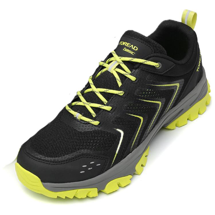 TOREAD Comfortable Cushioning, Wear Resistant Low top Outdoor Shoes Men’s Black Green