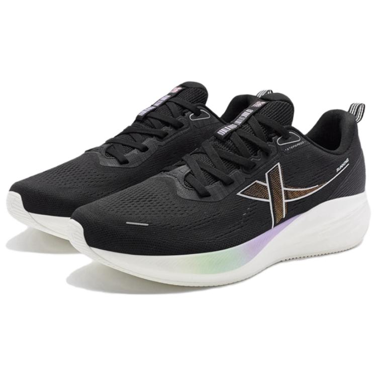 XTEP Cushioning, Wear Resistant Low top Running Shoes Women’s Black White