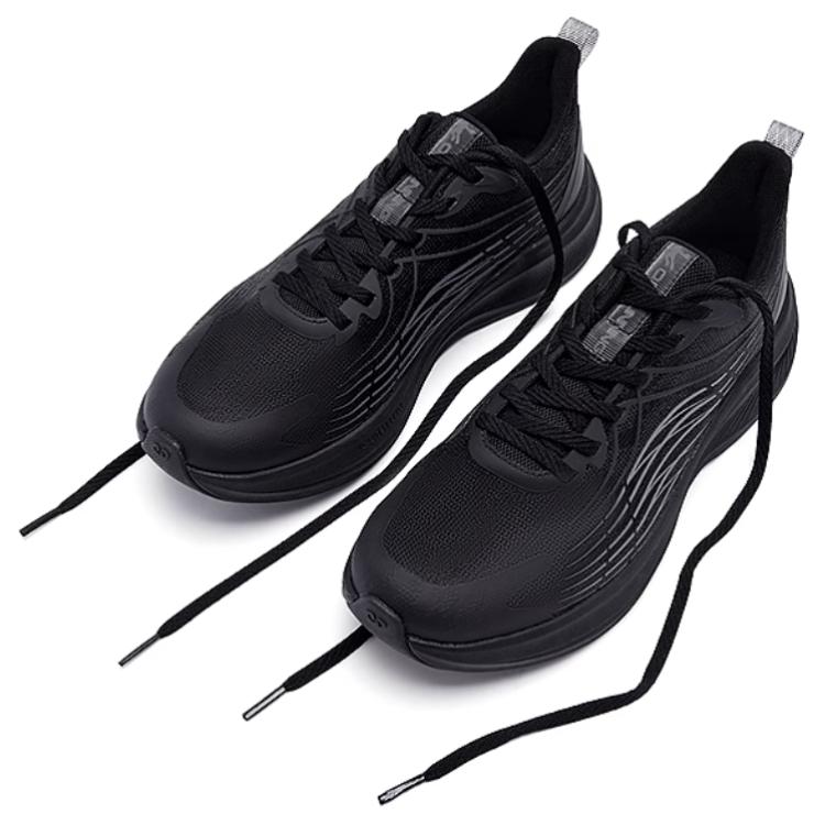 QIAODAN Breathable And Lightweight Low top Casual Running Shoes Men’s Black