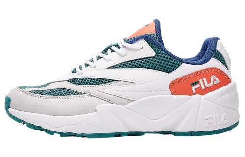 FILA FUSION Comfortable Textile, Synthetic Leather Low top Shoe Women's White Green