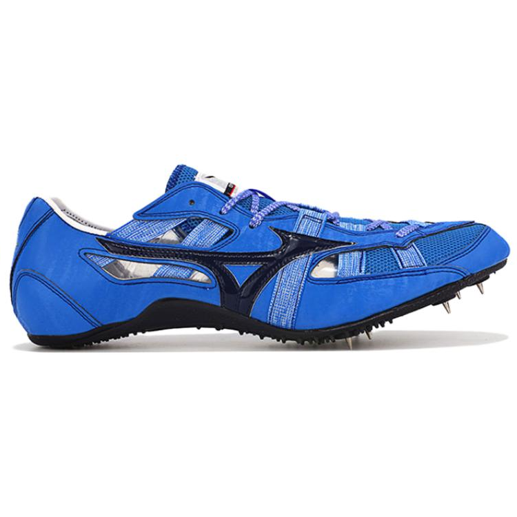 Mizuno Slip Resistant Abrasion Resistant Low top Sprint Running Shoes Unisex Blue