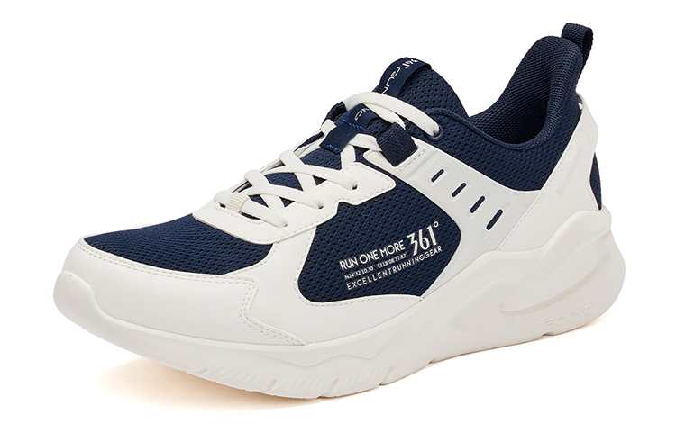 361° Textile, Leather Cushioning Slip Resistant Abrasion Resistant Breathable Lightweight Low top Running Shoes Men’s