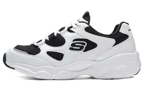 Skechers D'Lites Airy Low Top Daddy Shoes White/Black Women's