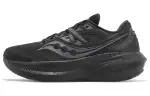 Saucony Triumph Victory 20 Abrasion Resistant Breathable Coverage Low top Running Shoes Women's Black