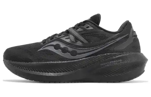 Saucony Triumph Victory 20 Abrasion Resistant Breathable Coverage Low top Running Shoes Women's Black