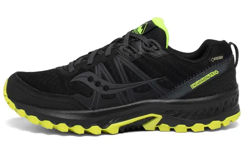 Saucony Excursion Hiking TR14 GTX Low top Running Shoes Men's Black Yellow