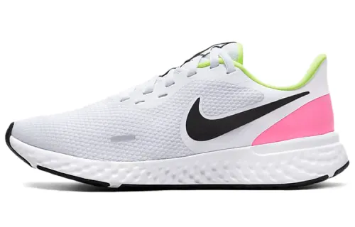 Nike Revolution 5 White/Pink/Green Women's