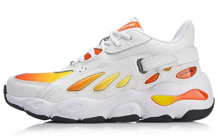 Li Ning Butterfly Low top Chunky Sneakers Women's White Orange