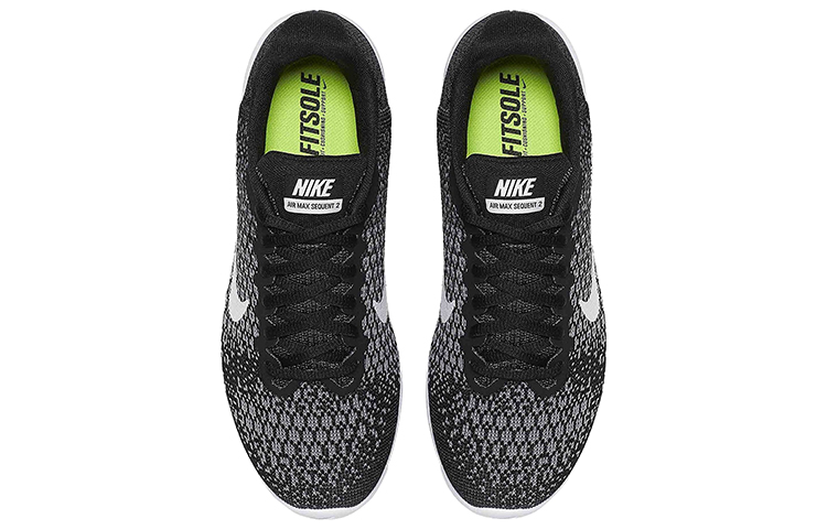 Женские кроссовки Nike Air Max Sequent (черно-белые) — фото 4