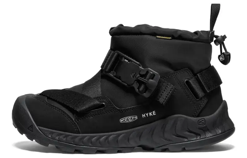 Keen x HYKE Hoodzerra Nxis Wp Round Tip High top Outdoor Shoes Men's Black