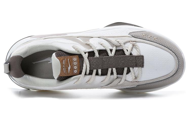 Erke Comfortable Cushioning Lightweight Low top Running Shoes Men’s Gray White