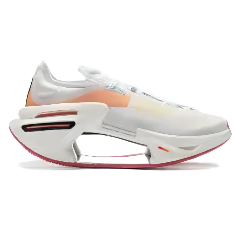 Li Ning Shadow 3.0 Low top Casual Training Racing Running Shoes Unisex Standard White Orange Peel Orange