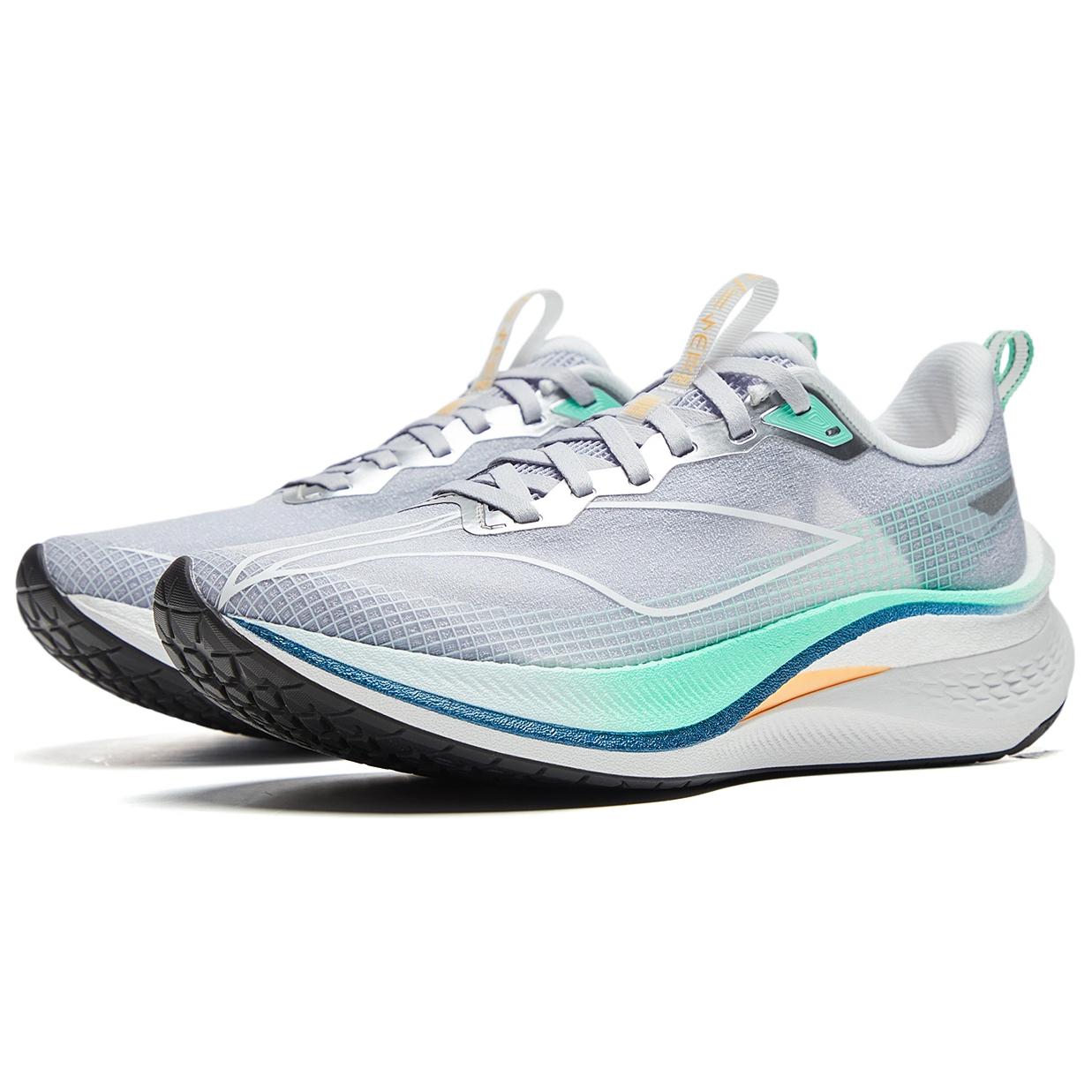 Li Ning Red Hare 7 Pro Cushioning Abrasion Resistant Rebound Low top Sprint Running Shoes Women’s Purple Smoke Blue