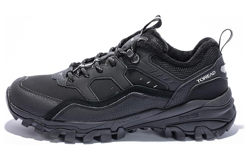 TOREAD Thermal Slip Resistant Abrasion Resistant Low top Outdoor Shoes Men’s Black