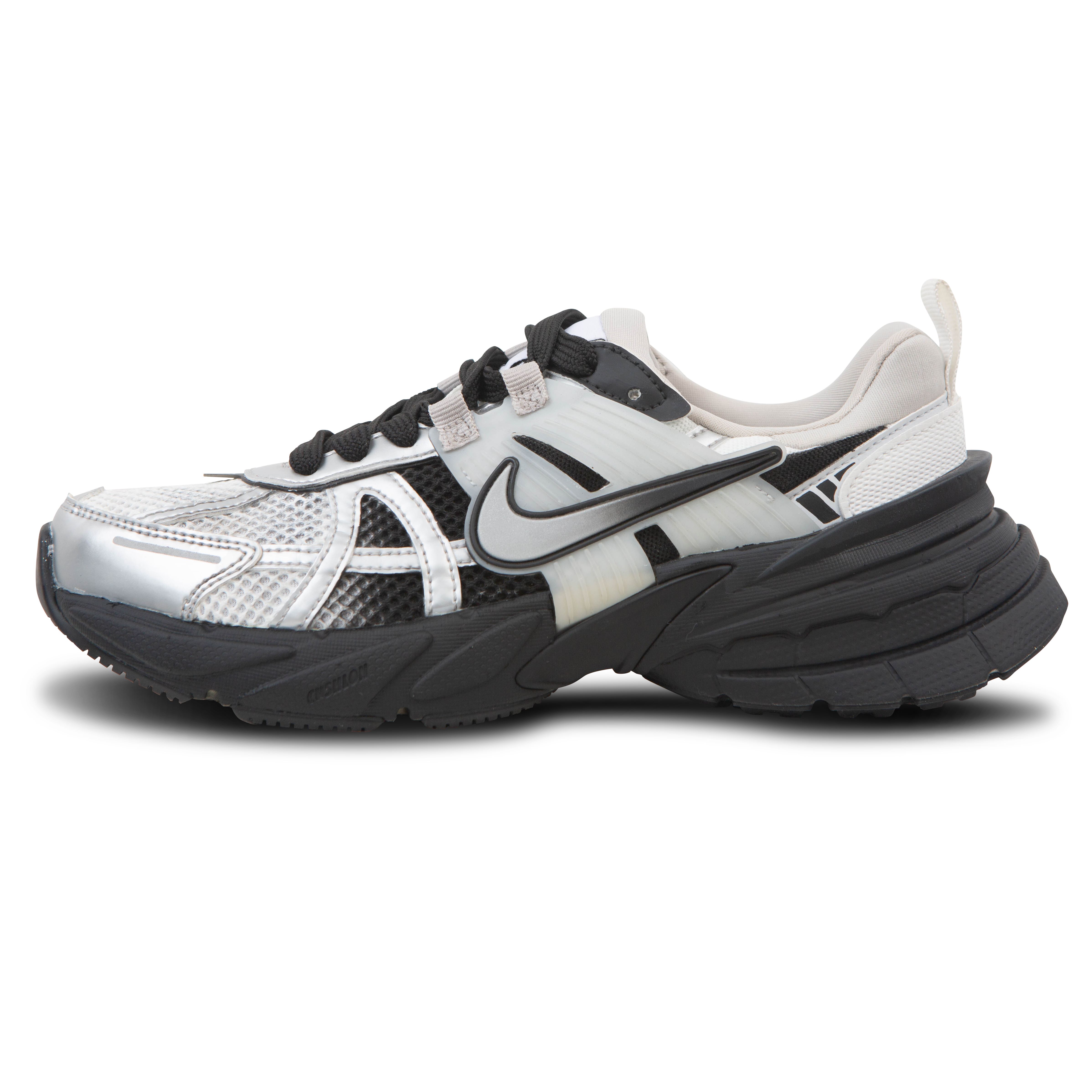 Nike V2K Run Cushioning Slip Resistant Abrasion Resistant Low top Casual Running Shoes Women’s Black Silver