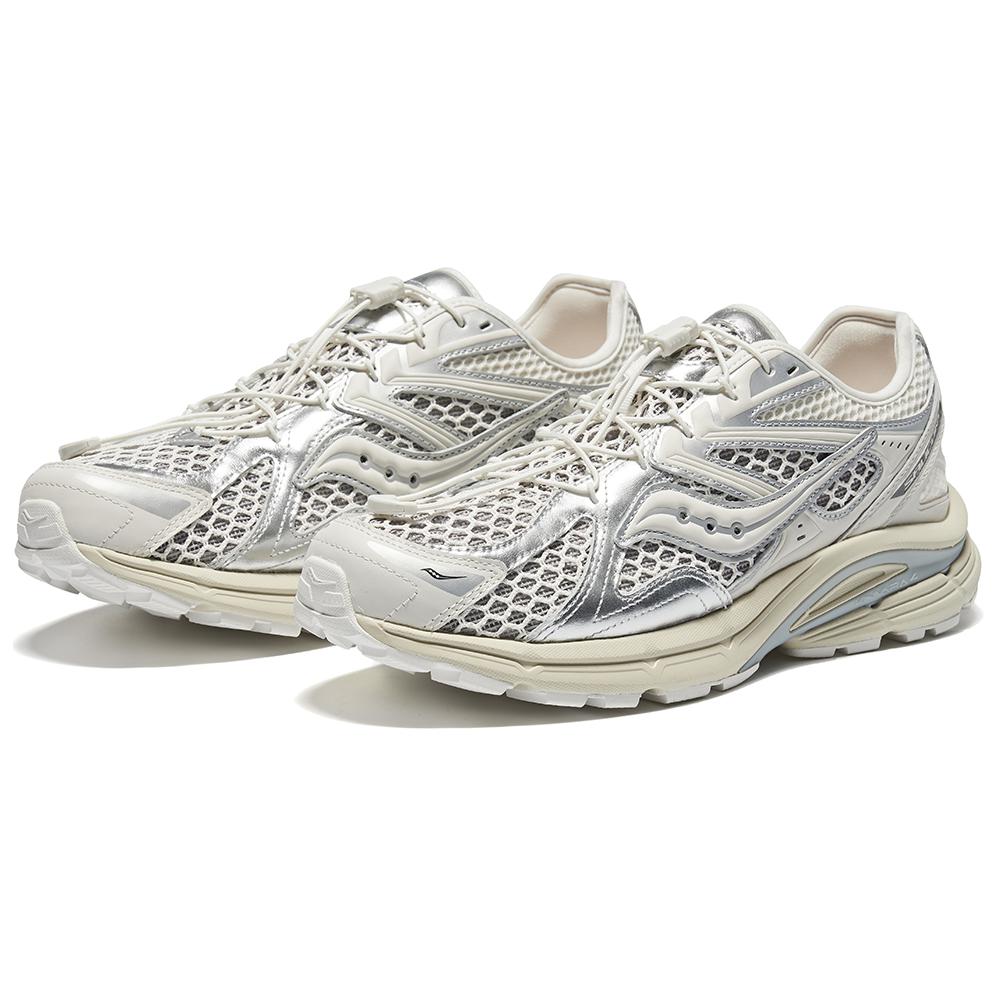 Saucony Kinvara Essence 4 Low top Casual Training City Commuting Running Shoes Unisex White Silver