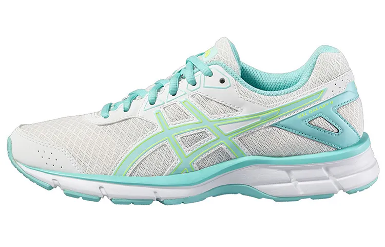 Asics Gel Galaxy 9 Sports Abrasion Resistant Breathable Low top Running Shoes Women's White Mint Green