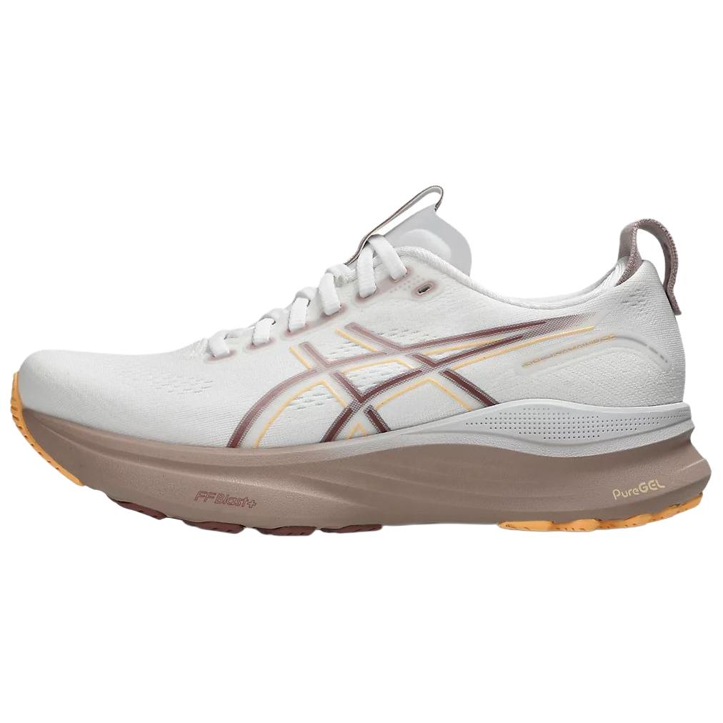 Asics GEL KAYANO 32 Soft And Comfortable Abrasion Resistant Low top Running Shoes Women’s White Brown