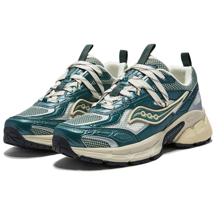 Saucony 2K CAVALRY Running Shoes Unisex Green Silver