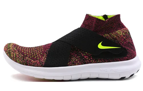 Nike Free Rn Motion Fk 2017 'Black Volt Racer Pink' Women's