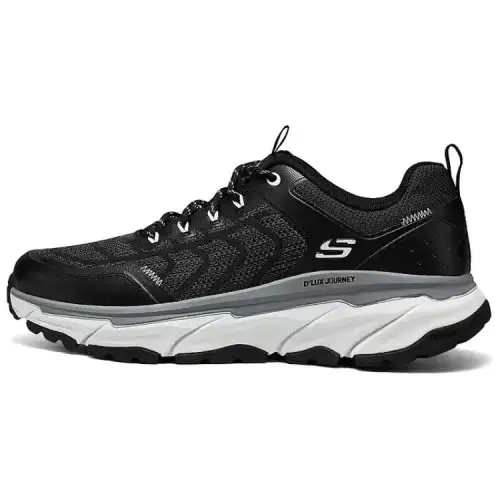 Skechers OUTDOOR MENS Low top Casual Running Shoes Men's Black White