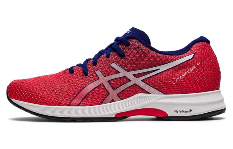 Asics Lyteracer 4 Breathable Low top Running Shoes Women's Red White