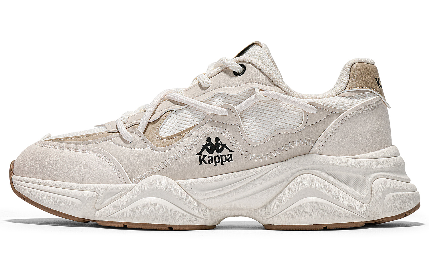 Kappa Slip Resistant Abrasion Resistant Low top Casual Running Shoes Unisex Malt Beige Brown