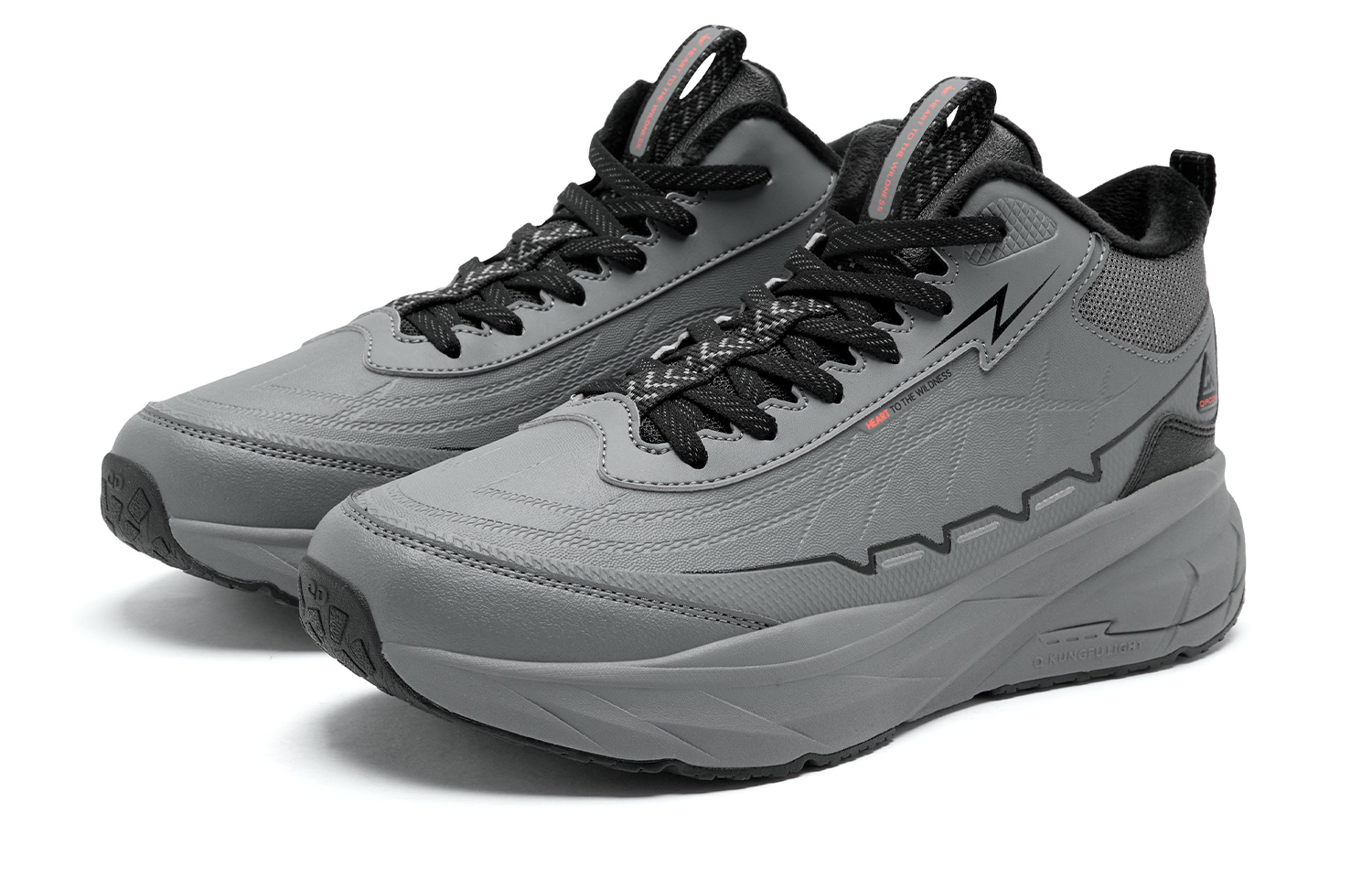 QIAODAN Cushioning Slip Resistant Abrasion Resistant Waterproof And Breathable Thermal Rebound High top Outdoor Shoes