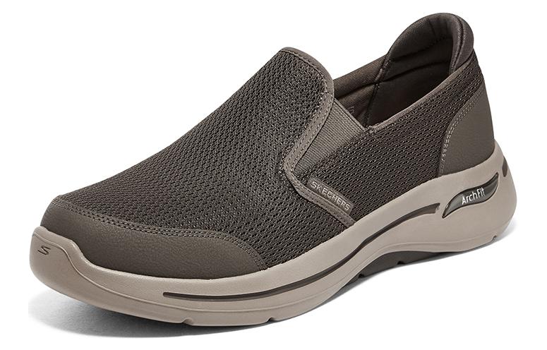 Skechers Go Walk Arch Fit Slip on Low top Running Shoes Men’s Brown