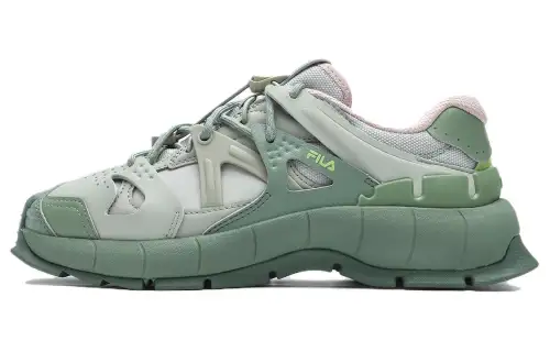 FILA INSETTO Abrasion Resistant Height Increasing Low top Chunky Sneakers Women's Green