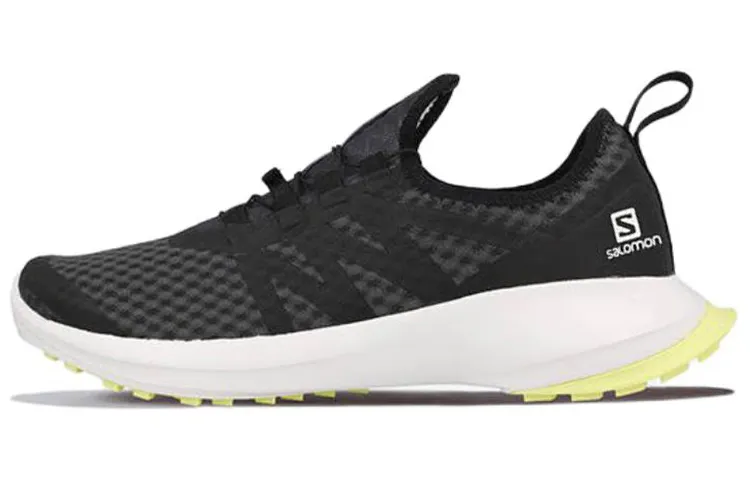 SALOMON Comfortable Fabric Abrasion Resistant Low top Running Shoes Men's Black