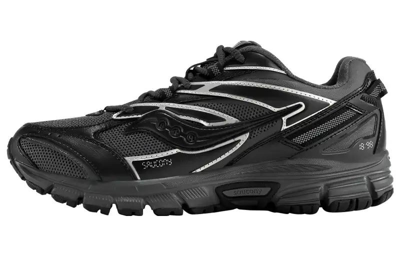 Saucony Cohesion 2K Cushioning Slip Resistant Abrasion Resistant Low top Casual Running Shoes Unisex Black Gray