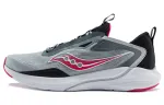 Saucony Hummingbird 1 Mesh, Textile Cushioning Slip Resistant Abrasion Resistant Low top Running Shoes Men's Gray Red