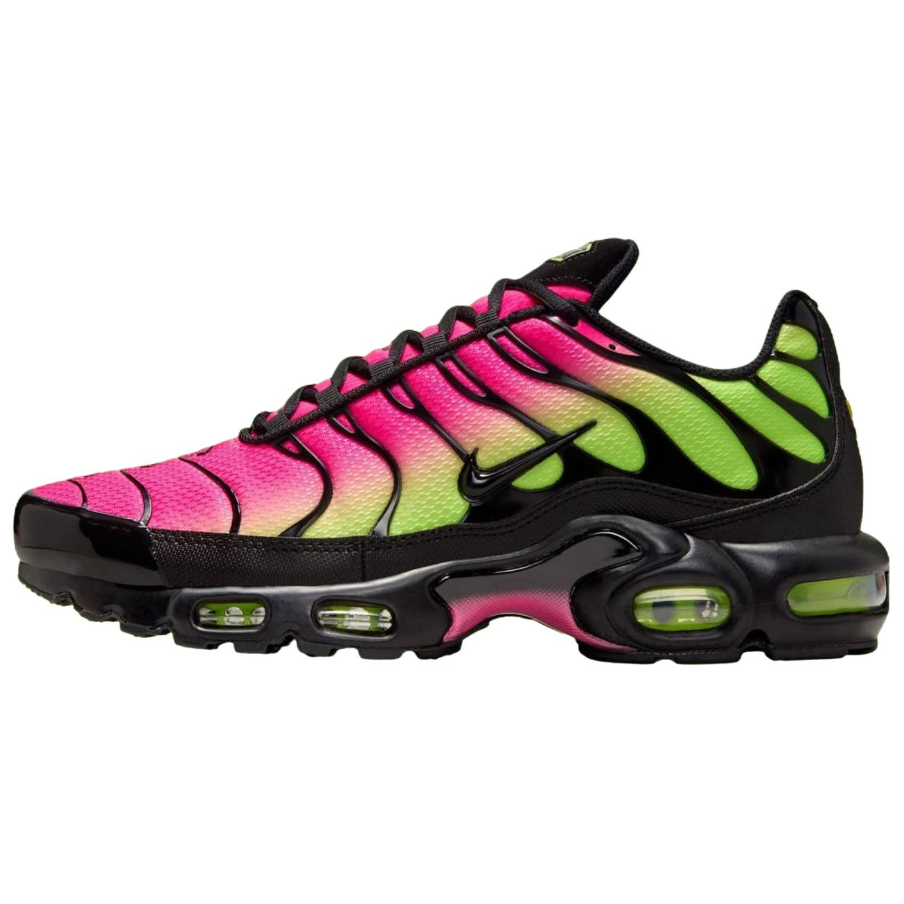 Nike Air Max Plus Breathable Support Casual Running Shoes Unisex Pink Green