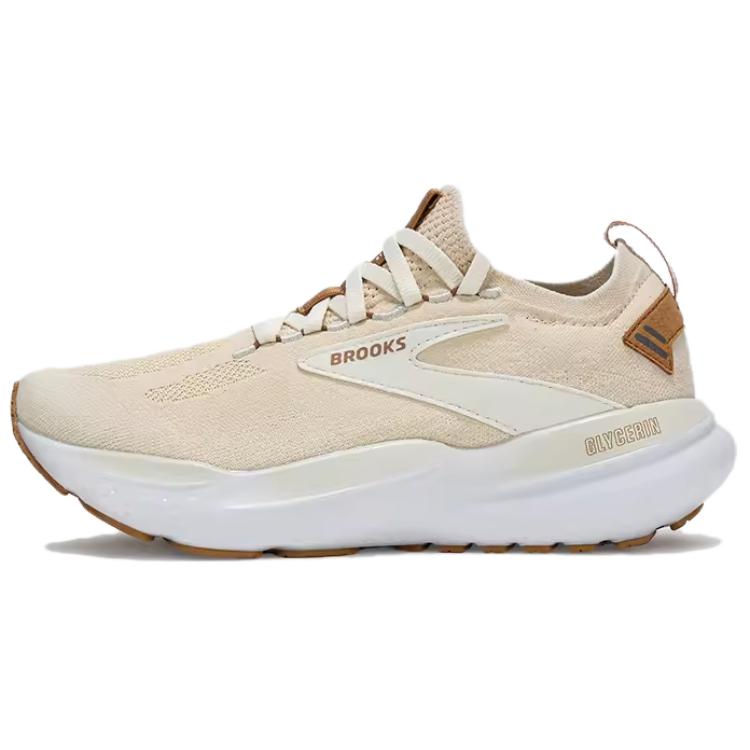 Brooks Brooks Glycerin 21 Soft Comfortable Shock Absorbing, Anti-Slip and Wear-resistant Low-top Running Shoes Women's Beige Brown