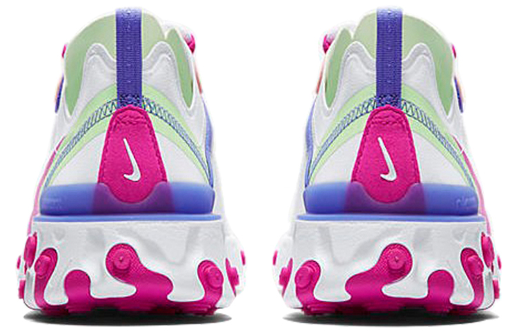 Женские кроссовки Nike React Element 55 (бело-розовые) — фото 5